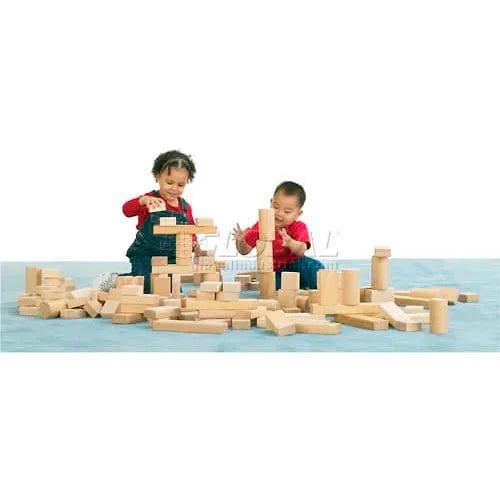 Centerline Dynamics Childcare & Nursery Abel Block Set, 154 Pieces, 4 Shapes, Birch Plywood