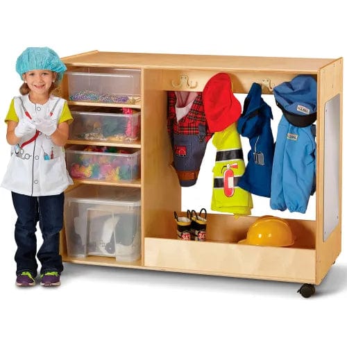 Centerline Dynamics Childcare & Nursery Kid Dress-Up Storage Center with Bins - 48"W x 23"D x 37.5"H