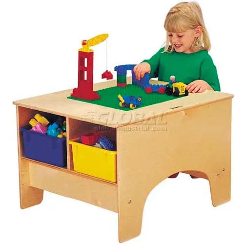 Centerline Dynamics Childcare & Nursery KYDZ Building Table - Lego® Compatible with Clear Tubs