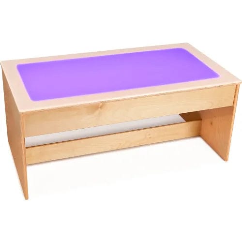 Centerline Dynamics Childcare & Nursery Large Sensory Light Table - 16 Colors - Wooden Base