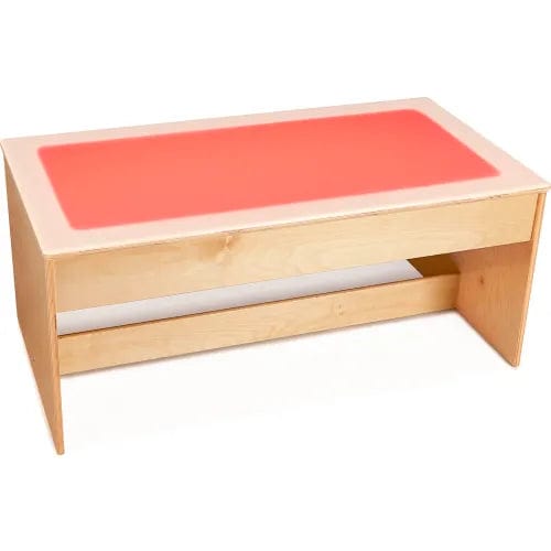 Centerline Dynamics Childcare & Nursery Large Sensory Light Table - 16 Colors - Wooden Base