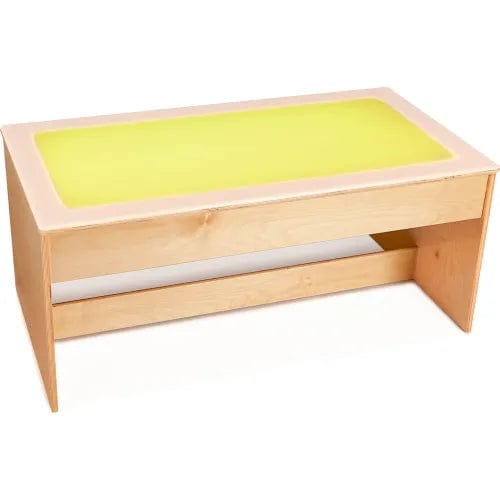 Centerline Dynamics Childcare & Nursery Large Sensory Light Table - 16 Colors - Wooden Base