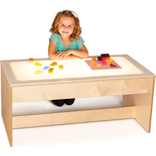 Centerline Dynamics Childcare & Nursery Large Sensory Light Table - Wooden Base