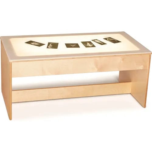 Centerline Dynamics Childcare & Nursery Large Sensory Light Table - Wooden Base