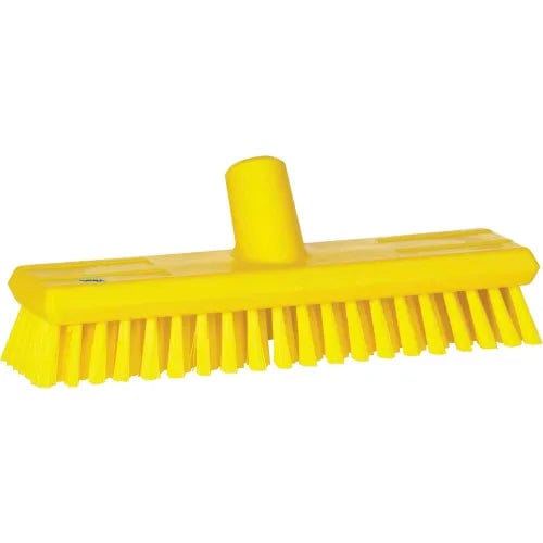 Centerline Dynamics Cleaning Brushes 11" Waterfed Deck Scrub- Soft, Yellow