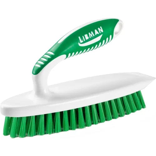 Centerline Dynamics Cleaning Brushes Iron Handle Scrub Brush - White - 16 - Pkg Qty 6
