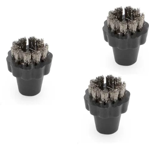 Centerline Dynamics Cleaning Brushes Round Brush Stainless Steel Set, 3 Nozzles - Hard Bristles For Karcher SGV 6/5 - 2.863-007.0 - Pkg Qty 3