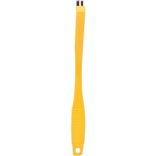 Centerline Dynamics Cleaning Brushes Synthetic-Fill Tile & Grout Brush, 8 1/2", Yellow Plastic Handle