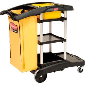 Centerline Dynamics Cleaning Cart Rubbermaid® High Capacity Cleaning Cart 9T72 - FG9T7200BLA