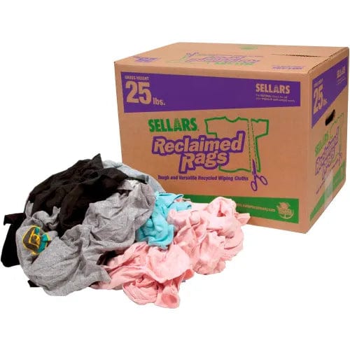 Centerline Dynamics Cleaning Cloths & Towels Reclaimed Rags - Colored Knit/Polo, 25 Lbs.