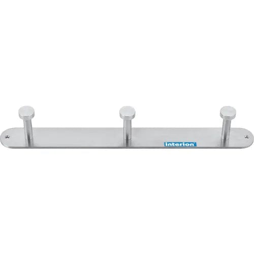 Centerline Dynamics Coat Racks & Stand 18"W Coat Rack with Nail Head Hooks - Silver