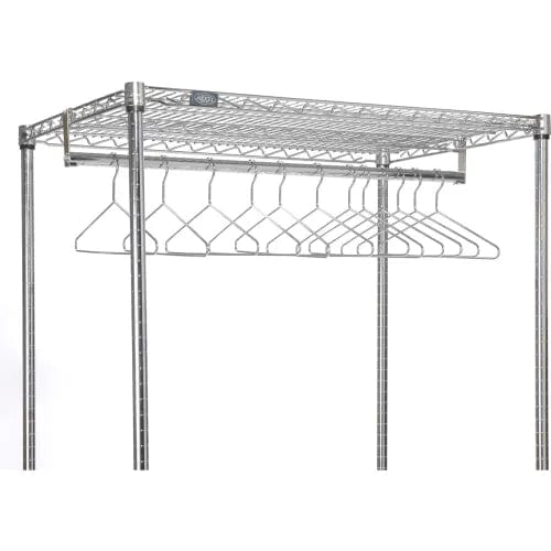 Centerline Dynamics Coat Racks & Stand Free Standing Clothes Rack - 2 Shelf - 36"W x 24"D x 63"H