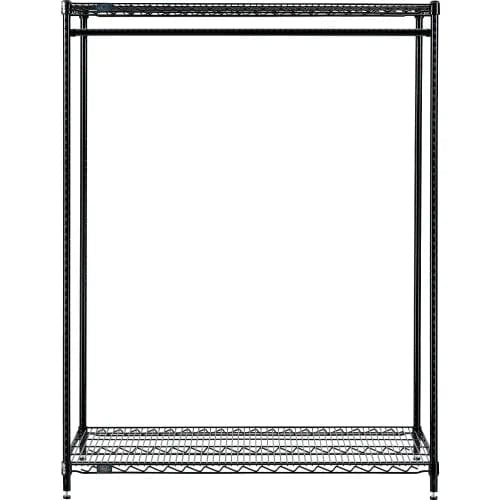 Centerline Dynamics Coat Racks & Stand Free Standing Clothes Rack - 2 Shelf - 48"W x 24"D x 63"H