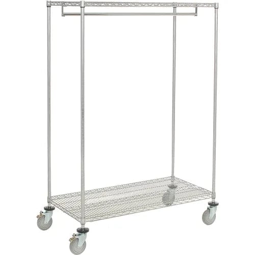 Centerline Dynamics Coat Racks & Stand Free Standing Clothes Rack - 2 Shelf - 48"W x 24"D x 63"H