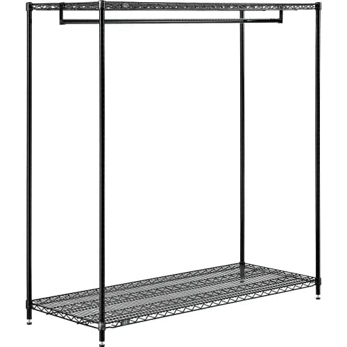 Centerline Dynamics Coat Racks & Stand Free Standing Clothes Rack - 2 Shelf - 60"W x 24"D x 63"H