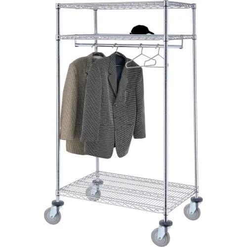 Centerline Dynamics Coat Racks & Stand Free Standing Clothes Rack - 2 Shelf - 60"W x 24"D x 63"H