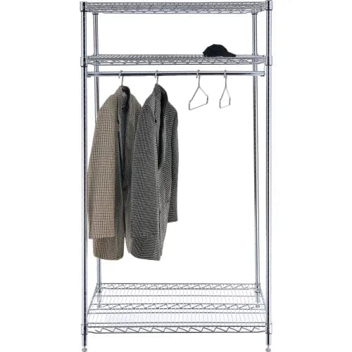 Centerline Dynamics Coat Racks & Stand Free Standing Clothes Rack - 3 Shelf - 36"W x 24"D x 74"H