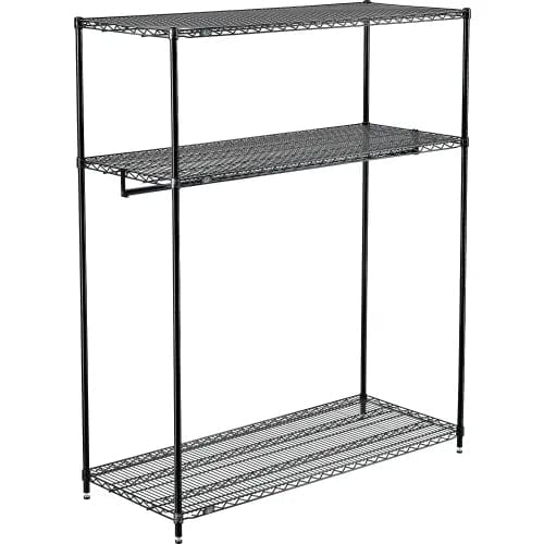 Centerline Dynamics Coat Racks & Stand Free Standing Clothes Rack - 3 Shelf - 60"W x 24"D x 74"H