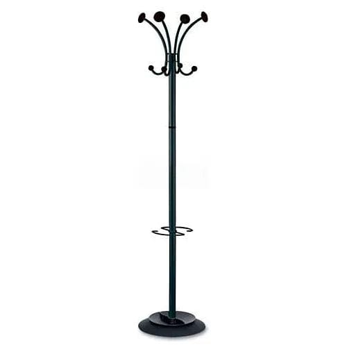 Centerline Dynamics Coat Racks & Stand Stily Coat Rack, Eight Knobs, Steel, Black