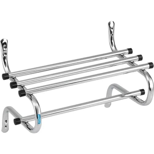 Centerline Dynamics Coat Racks & Stand Wall Mount Coat & Towel Rack With Shelf, 24"W, Chrome