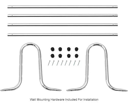 Centerline Dynamics Coat Racks & Stand Wall Mount Coat & Towel Rack With Shelf, 36"W, Chrome