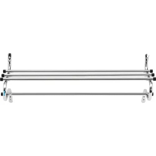 Centerline Dynamics Coat Racks & Stand Wall Mount Coat & Towel Rack With Shelf, 48"W, Chrome