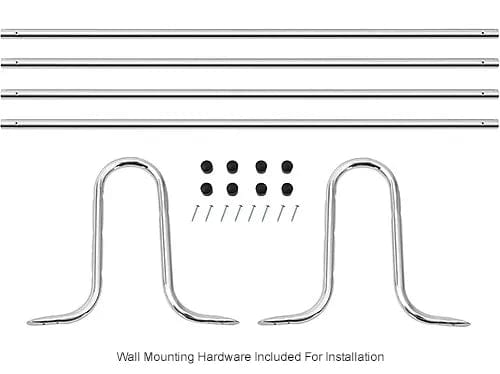 Centerline Dynamics Coat Racks & Stand Wall Mount Coat & Towel Rack With Shelf, 48"W, Chrome