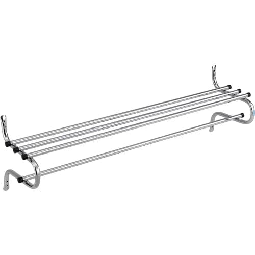 Centerline Dynamics Coat Racks & Stand Wall Mount Coat & Towel Rack With Shelf, 60"W, Chrome