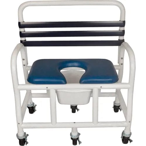 Deluxe Shower Commode Chair, Removable Soft Seat, 710 lb. Capacity ...