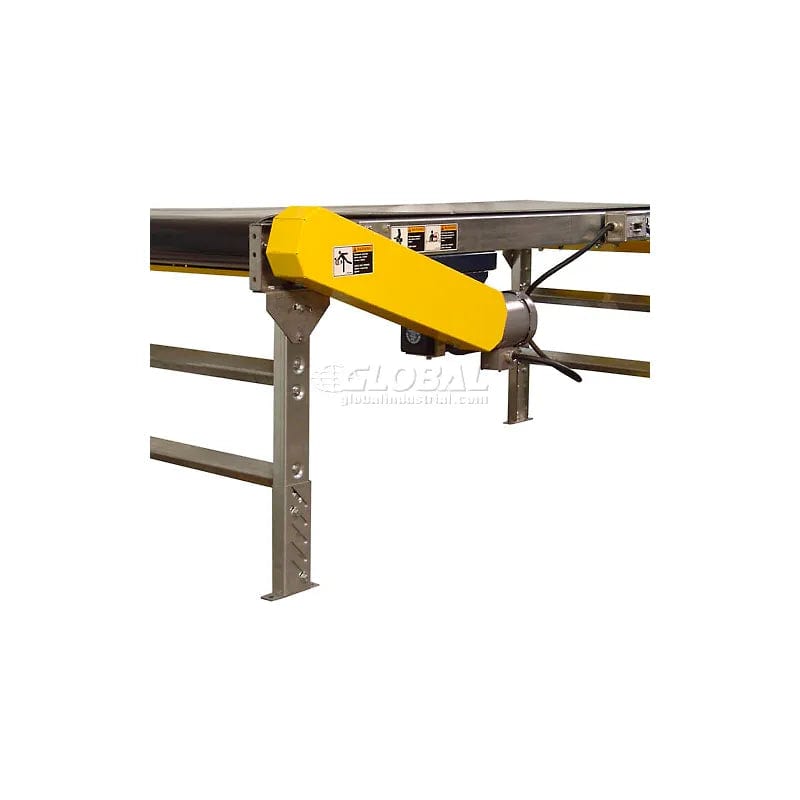 Powered belt outlet conveyor