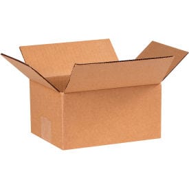 Centerline Dynamics Corrugated Box Cardboard Corrugated Boxes, 8"L x 6"W x 4"H, Kraft - Pkg Qty 25