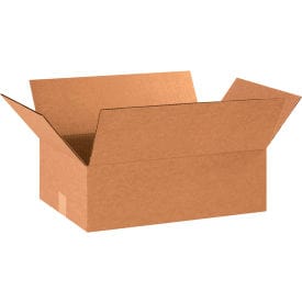 Centerline Dynamics Corrugated Box Flat Cardboard Corrugated Boxes, 18"L x 12"W x 6"H, Kraft - Pkg Qty 25