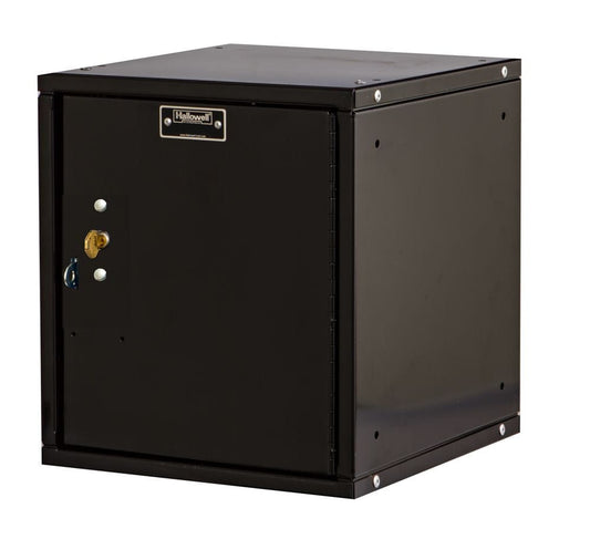 Centerline Dynamics Cubix Lockers Black / Assembled Hallowell Cubix Modular Locker w/Solid Door 12"W x 12"D x 12"H Single Tier 1-Wide