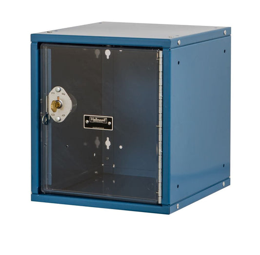 Centerline Dynamics Cubix Lockers Blue / Assembled Hallowell Cubix Modular Locker w/SVP Door 12"W x 12"D x 12"H Single Tier, 1-Wide, Knock-Down