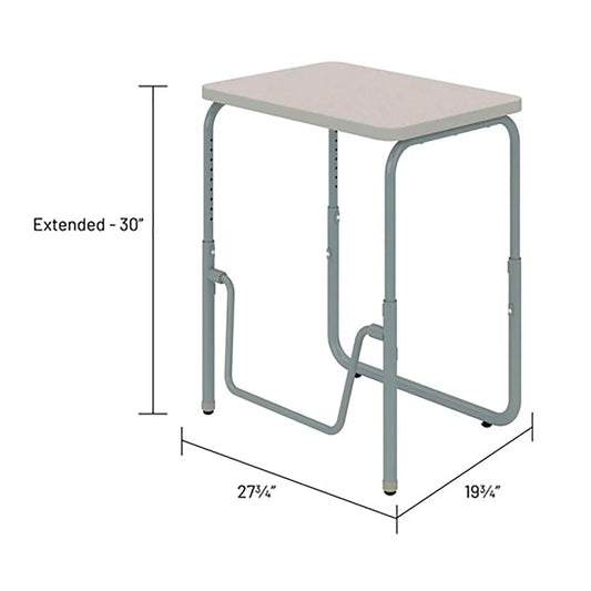 Centerline Dynamics Desks & Workstations AlphaBetter 2.0 Height Adjustable Desk, Pendulum Bar 22"-30"H, Pebble Gray