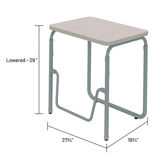 Centerline Dynamics Desks & Workstations AlphaBetter 2.0 Height Adjustable Desk, Pendulum Bar 29"-43"H, Gray