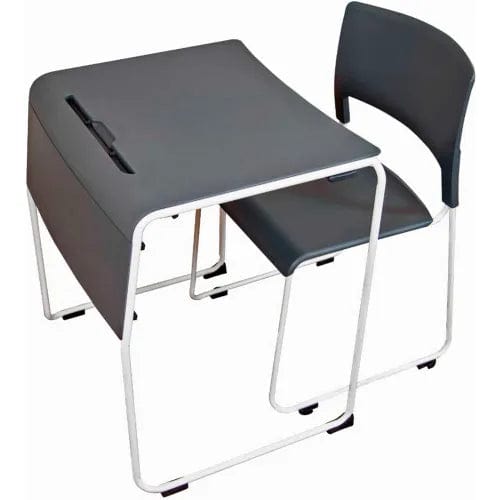 Centerline Dynamics Desks & Workstations Lightweight Stackable Student Desk and Chair - 4 Pack