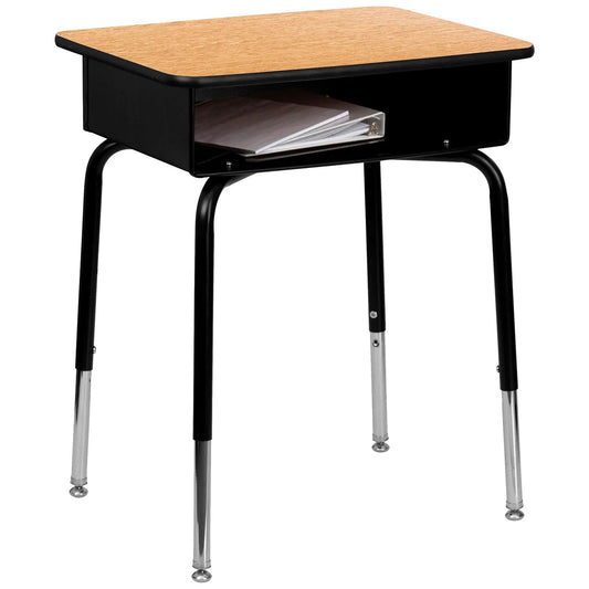 Centerline Dynamics Desks & Workstations Student Desk with Open Front Metal Book Box