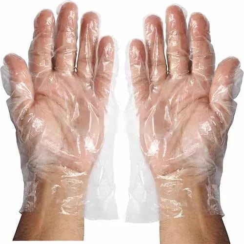 Centerline Dynamics Disposable Gloves GLP- M Disposable Plastic Food Service Gloves, Medium, Clear, 500/Box