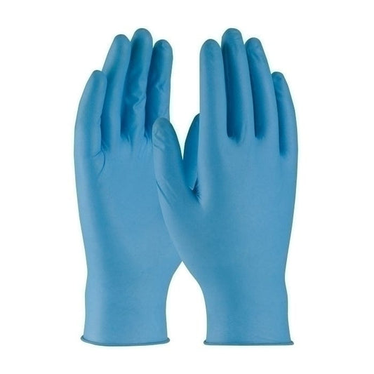 Centerline Dynamics Disposable Gloves Industrial Grade Disposable Nitrile Gloves, Powder-Free, Blue, S, 50/Box