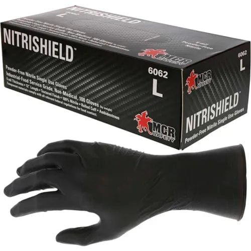 Centerline Dynamics Disposable Gloves Nitri Shield Stealth Extra Gloves, 6 MIL, Black, X-Large 1000/Case