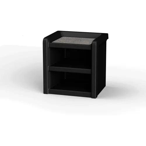 Centerline Dynamics Dresser & Nightstands Night Stand Laminate Top, 21" x 18", Black