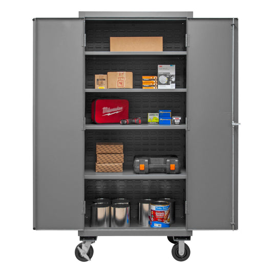 Centerline Dynamics Durham Mobile Cabinet, 14 Gauge, 4 Adjustable Shelves