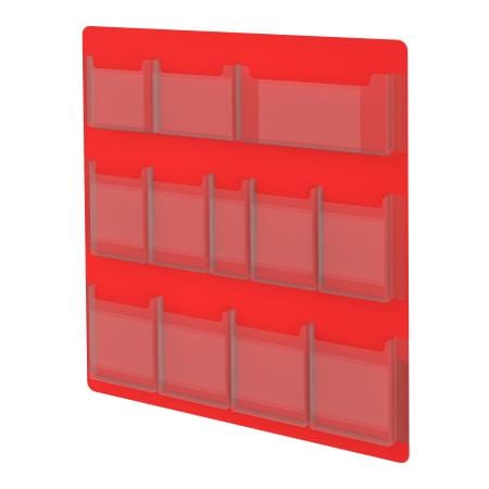 Centerline Dynamics Durham First Aid Cabinet Durham Plastic Pouch with 12 Pockets for 534-43 Red