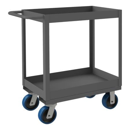 Centerline Dynamics Durham High Lip Stock Carts Durham Stock Cart, 2 Shelves with High Lips, 18-1/4 x 36-1/4 x 37-5/8