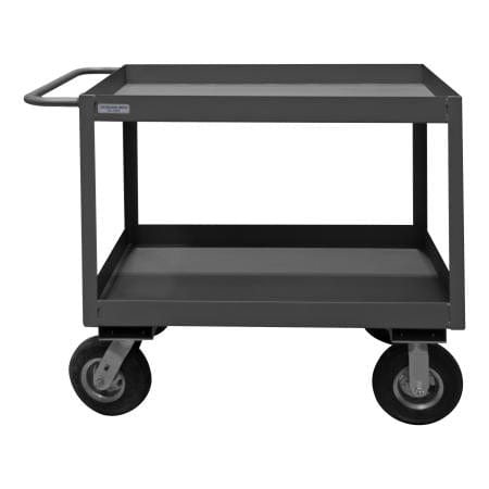 Centerline Dynamics Durham High Lip Stock Carts Durham Stock Cart, 2 Shelves with High Lips, 24-1/4 x 42-1/4 x 36