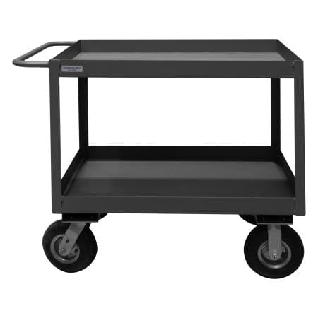 Centerline Dynamics Durham High Lip Stock Carts Durham Stock Cart, 2 Shelves with High Lips, 24-1/4 x 42-1/4 x 41-1/4