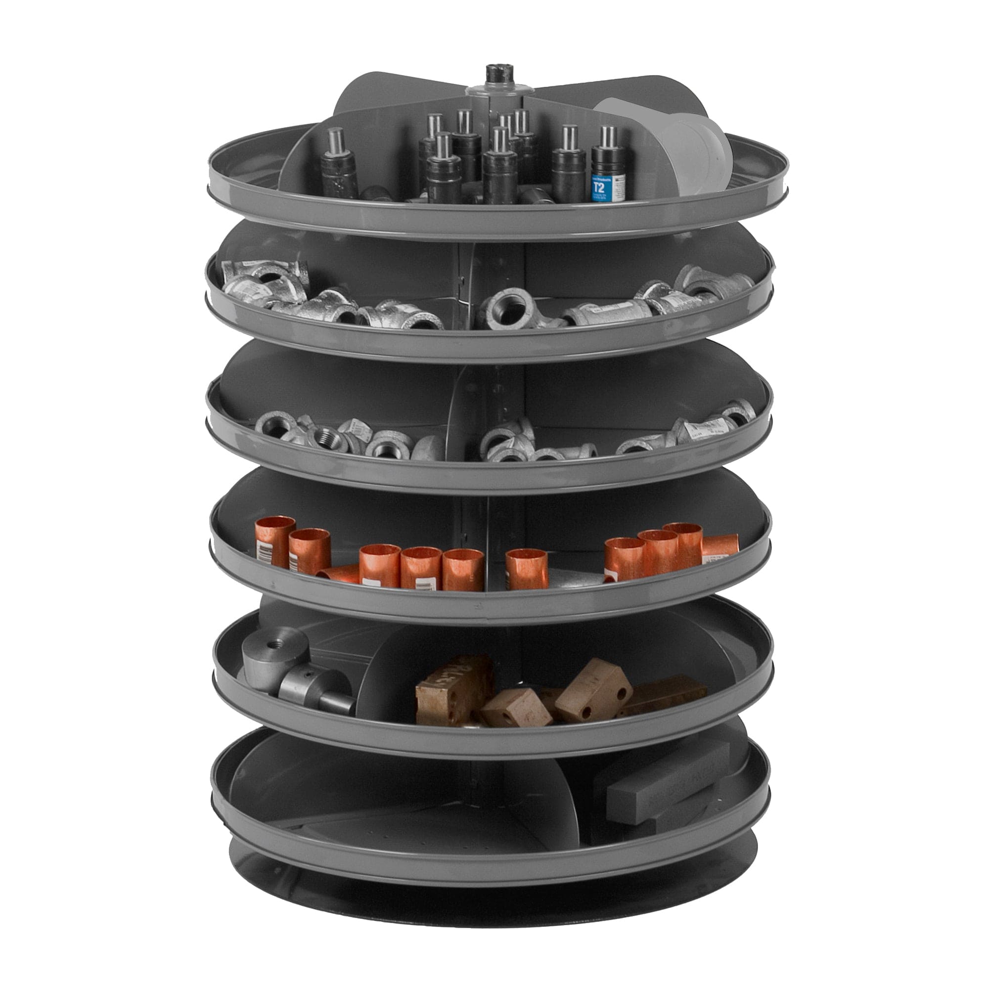 Durham 17″ Revolving Rotabin, 6 Shelves– Centerline Dynamics