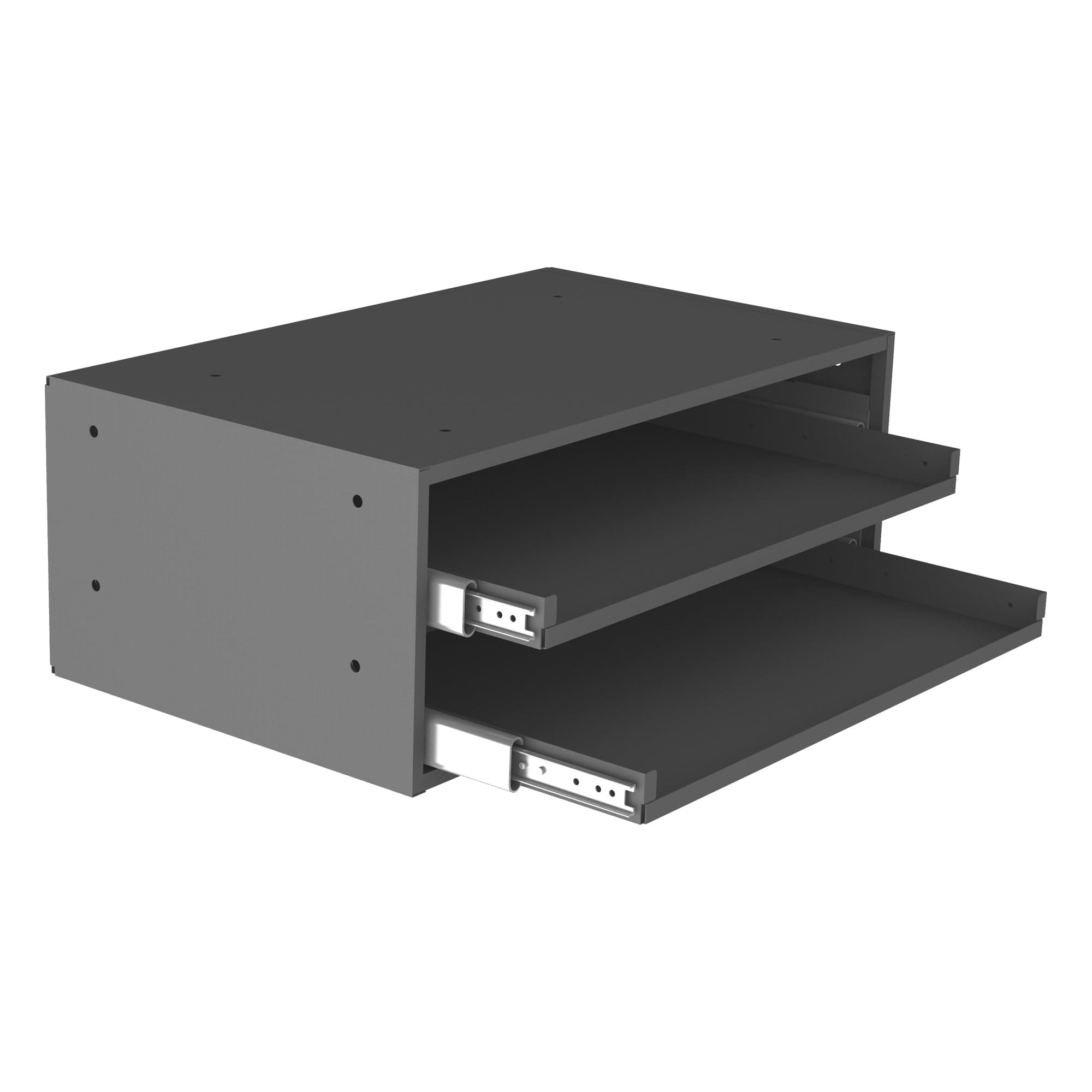 Durham Large Bearing Slide Rack, 2 Compartment Boxes, 40 Piece Minimum ...