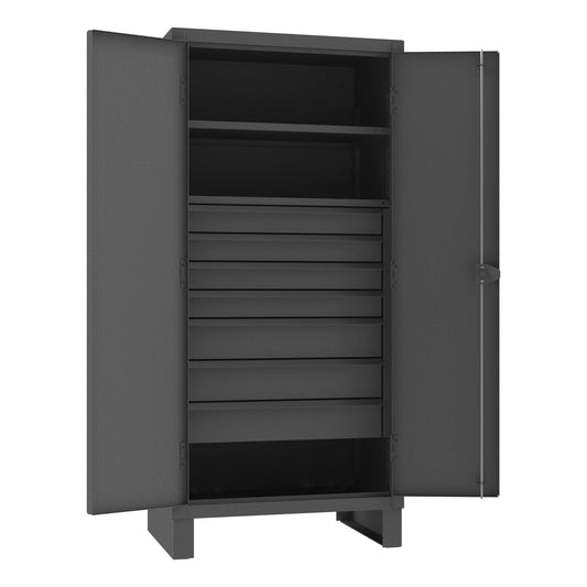 Centerline Dynamics Durham Speciality Cabinets Durham Cabinet, 12 Gauge, 2 Shelves, 7 Drawers, 36 x 24 x 78